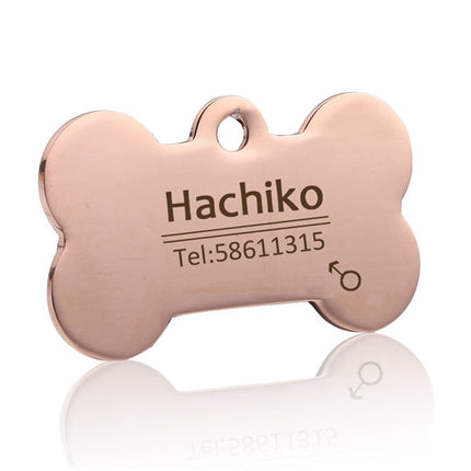 Cute Personalized Steel Pet's Collar Tag - wnkrs