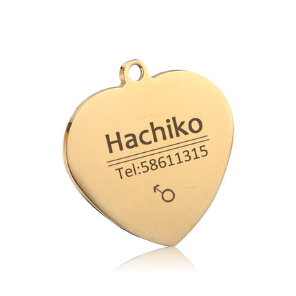 Cute Personalized Steel Pet's Collar Tag - wnkrs