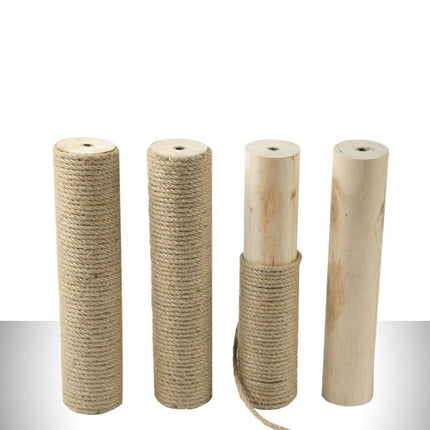 DIY Wooden Cat Scratching Post - wnkrs