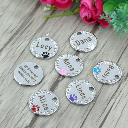 Pet Crystal Frame Customized ID Tag - wnkrs
