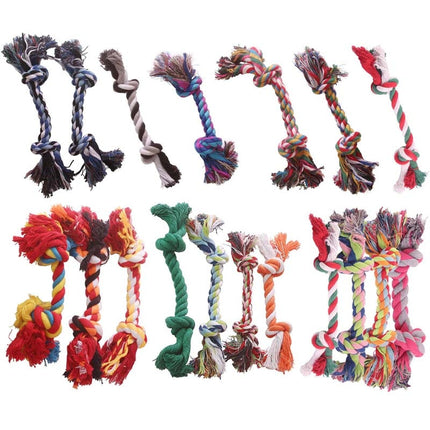 Colorful Cotton Dog Rope Toy - wnkrs