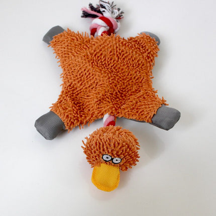 Funny Fluffy Duck Plush Dog's Toy - wnkrs