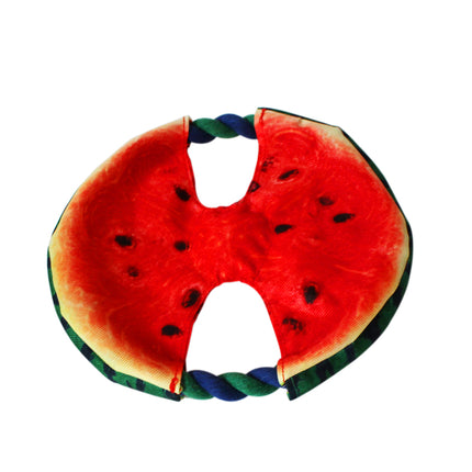 Canvas Watermelon Dog Frisbee Toy - wnkrs