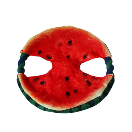Canvas Watermelon Dog Frisbee Toy - wnkrs