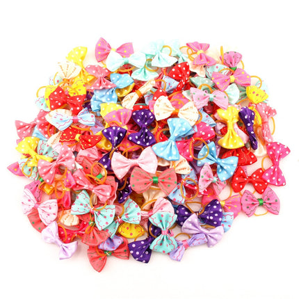 Colorful Small Hair Bows Set for Cat and Dog - wnkrs