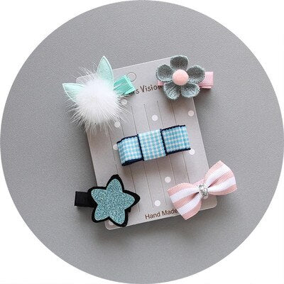 Dog's Kawaii Hair Clips 5 Pcs Set - wnkrs