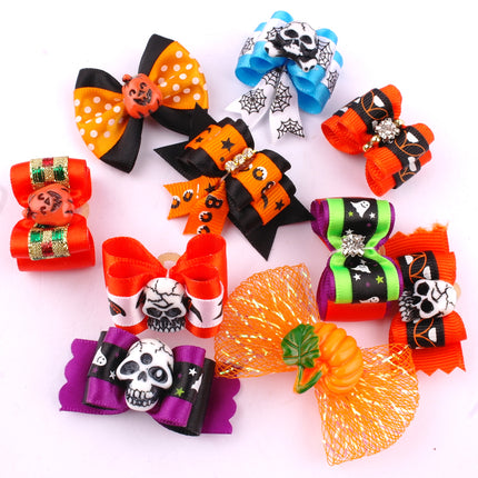 Pet Halloween Style Hair Bows 20 Pcs Set - wnkrs