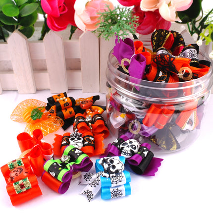 Pet Halloween Style Hair Bows 20 Pcs Set - wnkrs