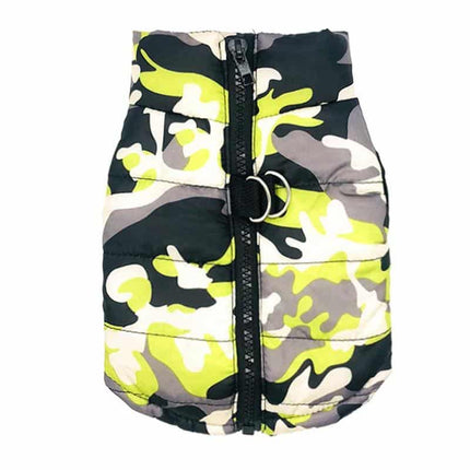 Stylish Warm Waterproof Camouflage Dog's Coat - wnkrs