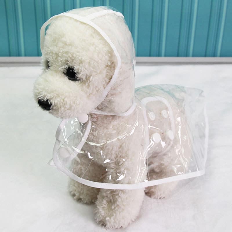 Transparent PVC Dog Raincoat