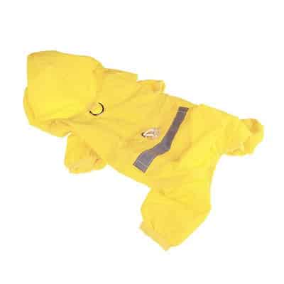 Waterproof Hooded Raincoat with Reflective Stripe - wnkrs
