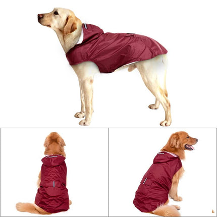 Large Hooded Dog Raincoat - wnkrs