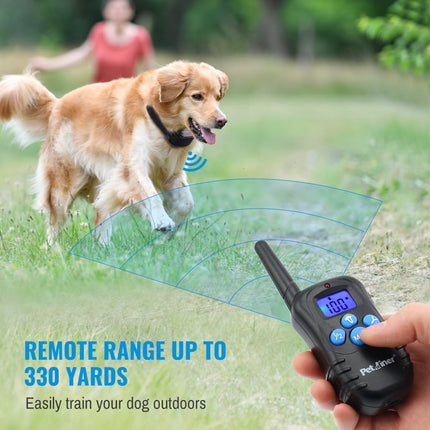 Petrainer Remote Electric Rainproof Dog Training Collar With LCD Display - wnkrs