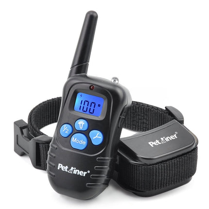 Petrainer Remote Electric Rainproof Dog Training Collar With LCD Display - wnkrs