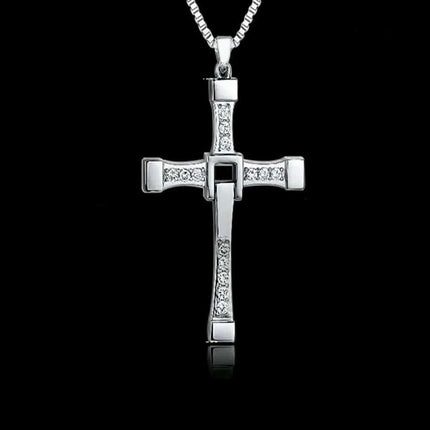 Men's Cross Shaped Pendant Necklace - Wnkrs