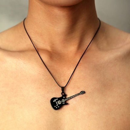 Men's 316L Stainless Steel Guitar Necklace - Wnkrs