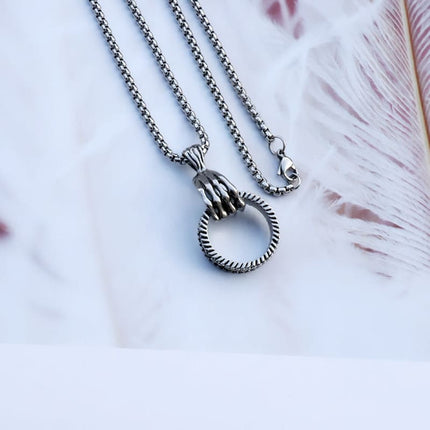 Men's Skeleton Hand Necklace - Wnkrs