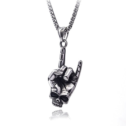 Men's Skeleton Hand Necklace - Wnkrs