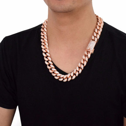 Men's Heavy Zircon Cuban Link Chain - Wnkrs