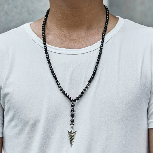 Men's Beaded Arrow Necklace - Wnkrs