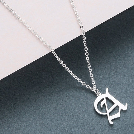 Men's Gothic Letter Shaped Pendant Necklace - Wnkrs