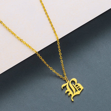 Men's Gothic Letter Shaped Pendant Necklace - Wnkrs