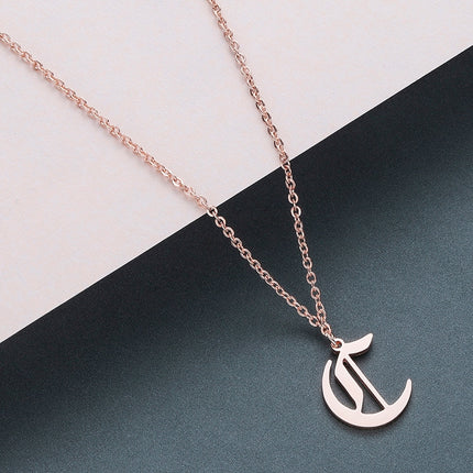 Men's Gothic Letter Shaped Pendant Necklace - Wnkrs