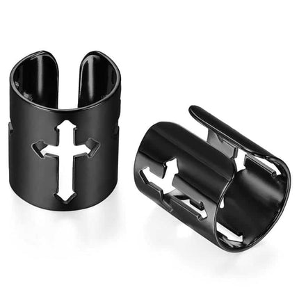 Men's Cross Ear Cuff Clip Earring - Wnkrs