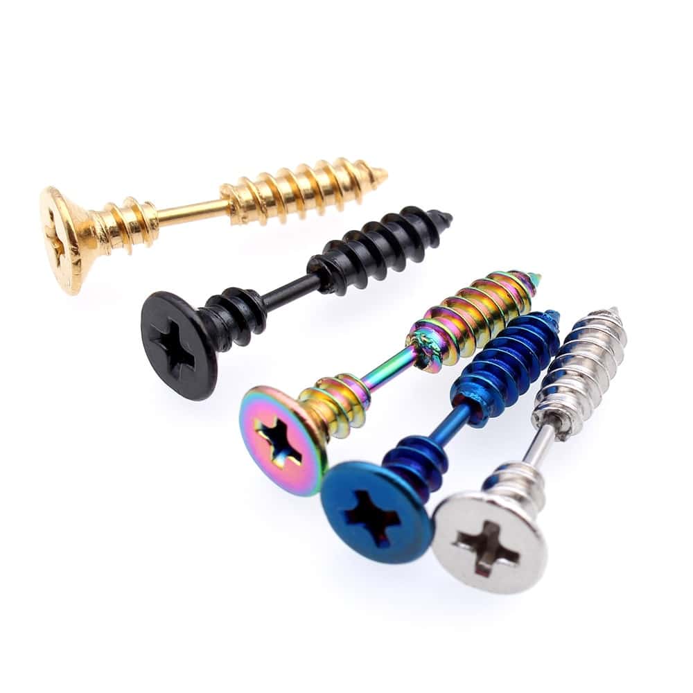 Men's Fashion Multicolor Stud Earring