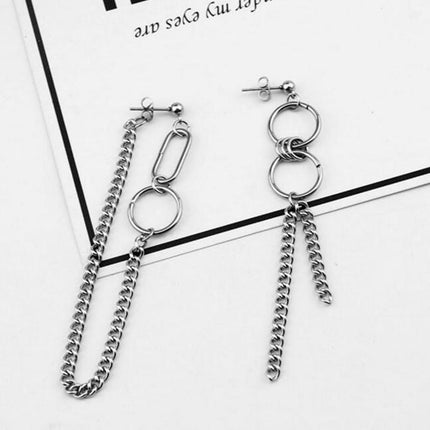 Men's Chain Drop Earrings - Wnkrs