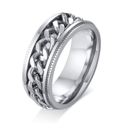 Men's Chain Decor Ring - Wnkrs