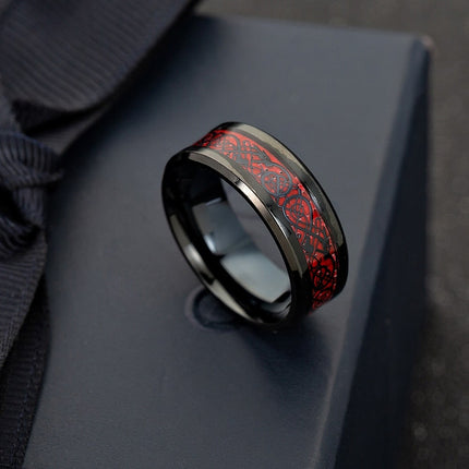 Black Celtic Pattern Men's Ring - Wnkrs