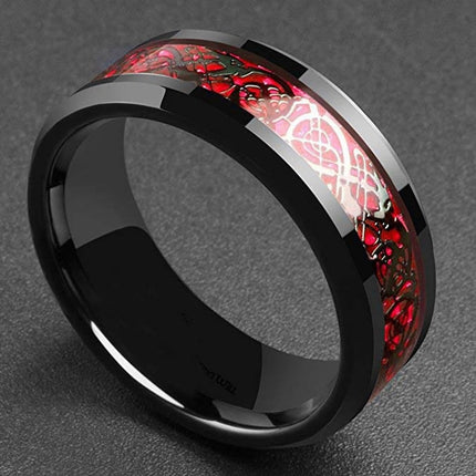 Black Celtic Pattern Men's Ring - Wnkrs