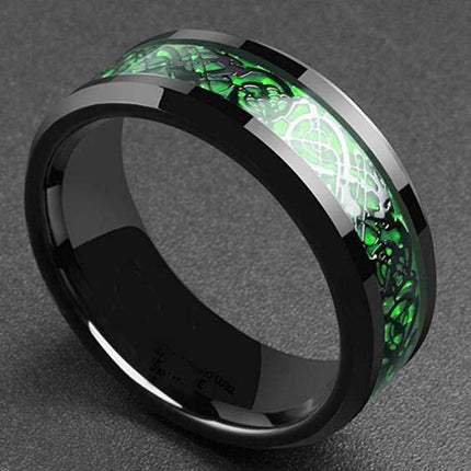 Black Celtic Pattern Men's Ring - Wnkrs