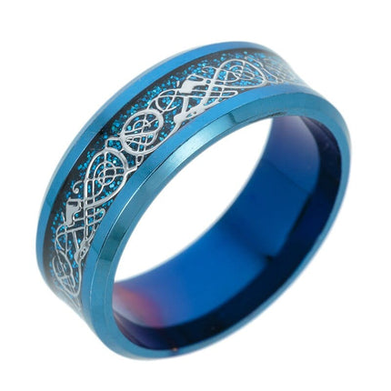 Black Celtic Pattern Men's Ring - Wnkrs