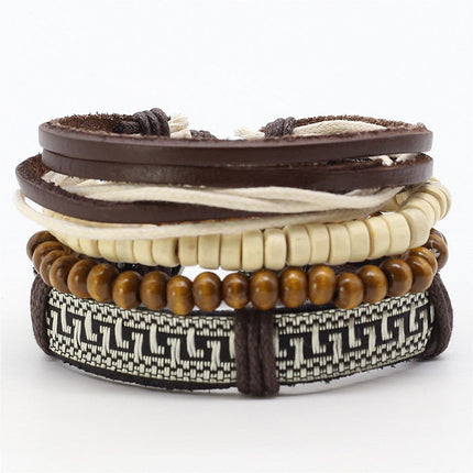 Cute Handmade Multilayered Leather Charm Bracelet - Wnkrs