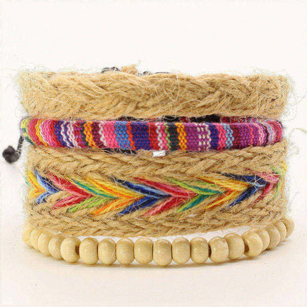 Cute Handmade Multilayered Leather Charm Bracelet - Wnkrs