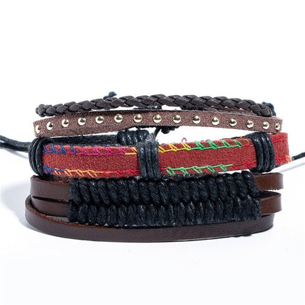 Men's Metal Leather Bracelet - Wnkrs