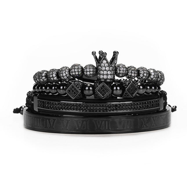 Men's Crown Decorated Bracelet - Wnkrs