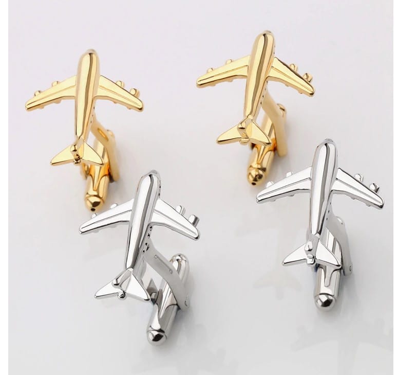 Men's Plane Cufflinks
