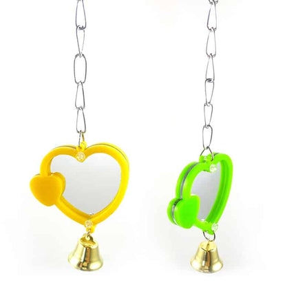 Heart Shaped Mirror for Birds - wnkrs