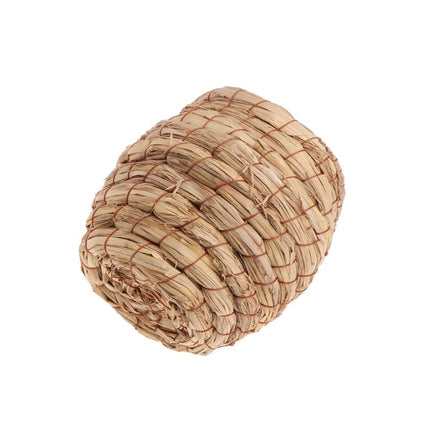 Woven Straw Round Shaped Bed for Birds - wnkrs