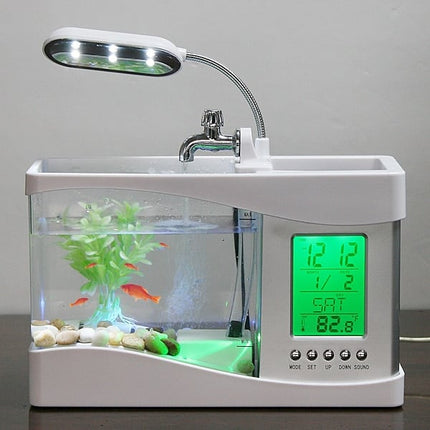 USB LED Light LCD Screen Mini Aquariums - wnkrs