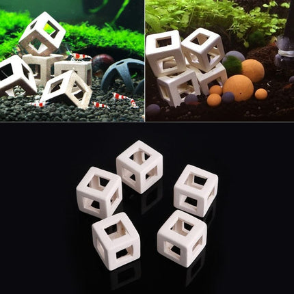 Ceramic Cube Aquarium Decor - wnkrs