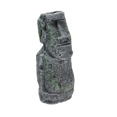 Easter Island Statue Aquarium Decor - wnkrs