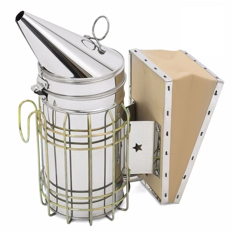 Stainless Steel Beehive Smoker with Heat Shield