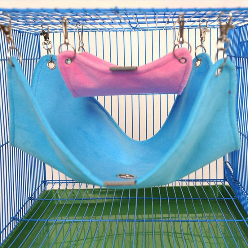 Warm Plush Hammock For Small Pets