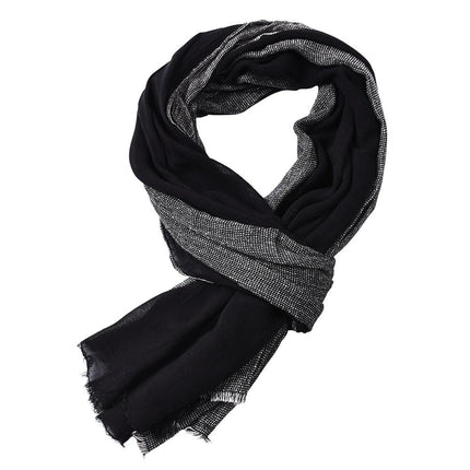 Men's Cotton and Linen Two Tone Scarf - Wnkrs