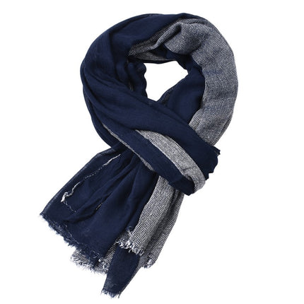 Men's Cotton and Linen Two Tone Scarf - Wnkrs