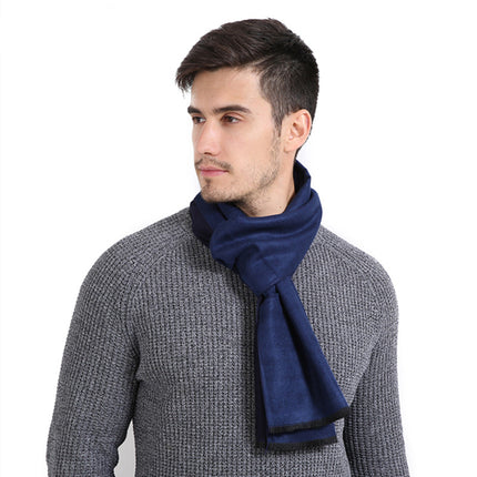 Casual Solid Patterned Men's Scarf - Wnkrs